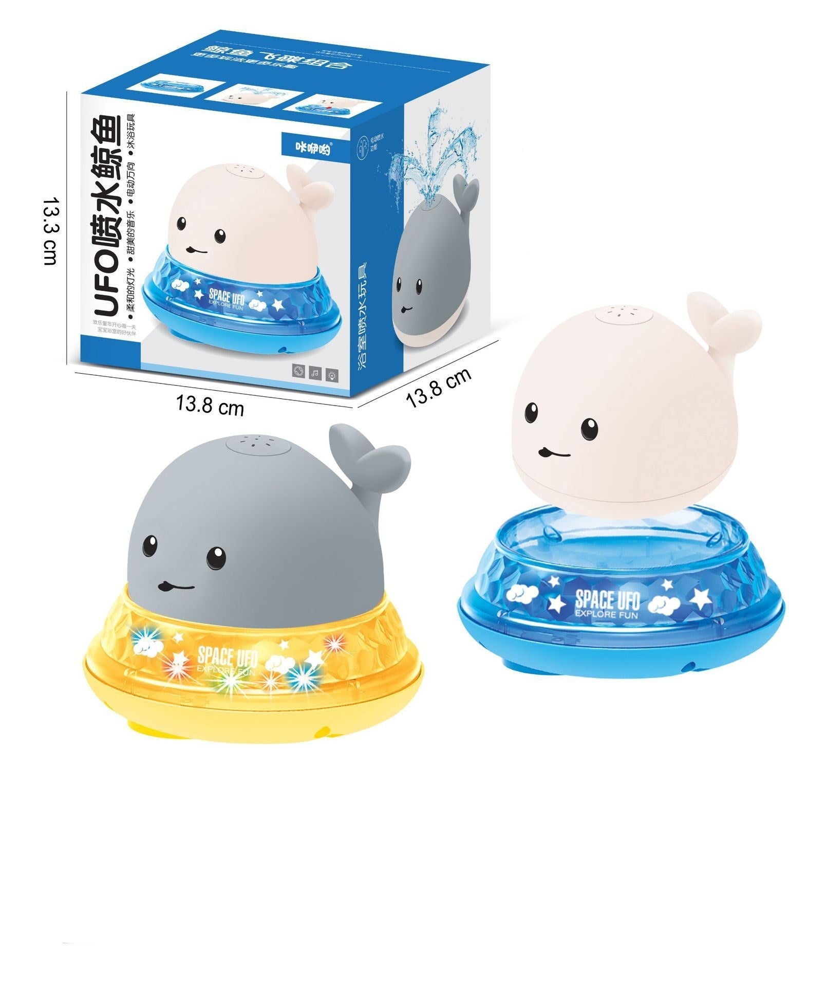 Baby Whale Bath Toy – Light-Up Water Spray with Music & Fun