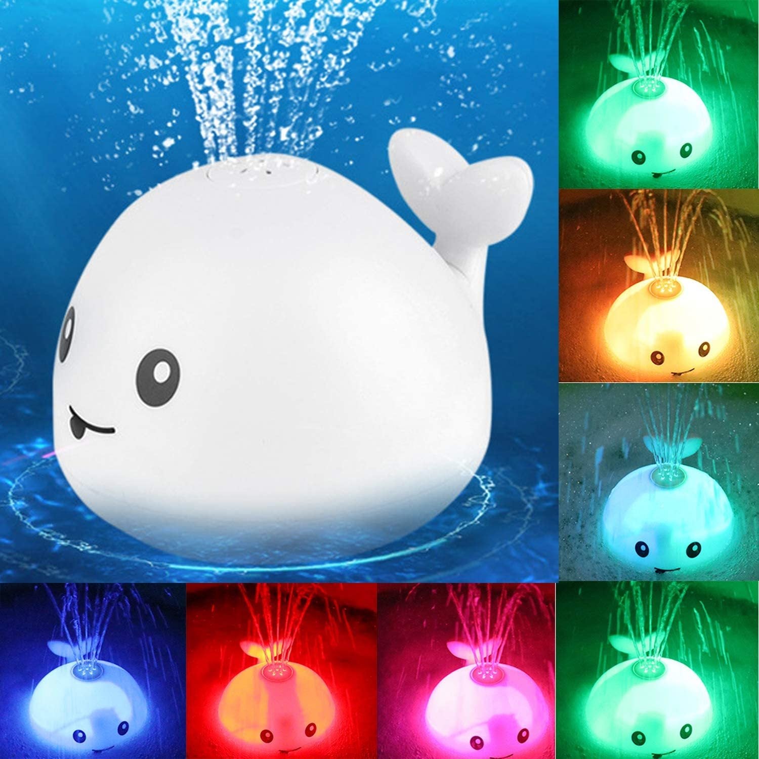 Baby Whale Bath Toy – Light-Up Water Spray with Music & Fun